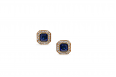 Gold earrings with Zircons