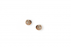 Gold earrings with Zircons AU19550