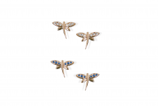 Gold earrings - Dragonflies