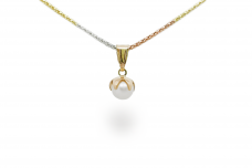 Golden pendant - Pearl AU19559