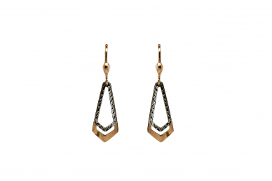 Gold earrings AU19538 1