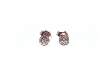 Gold earrings - Bubbles AU10902994