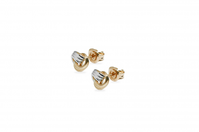 Gold earrings - Knot 1