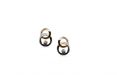 Gold earrings - Circles 1