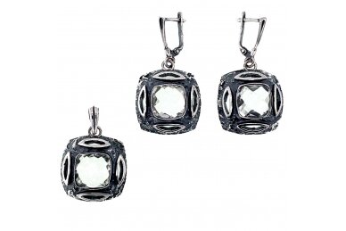 Mountain Crystal Jewelry Set