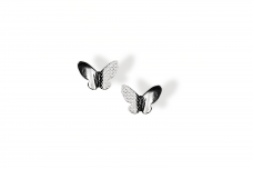 Silver earrings - Butterflies