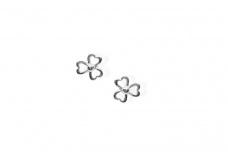 Silver earrings - Flowers