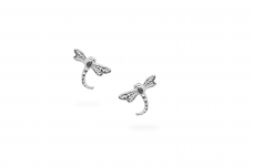 Silver earrings - Dragonfly