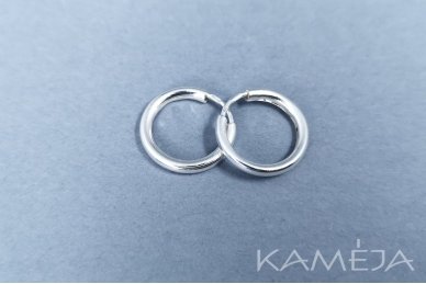 16mm Sterling Silver Hoop Earrings 3