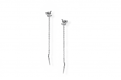 Silver earrings - Elephants