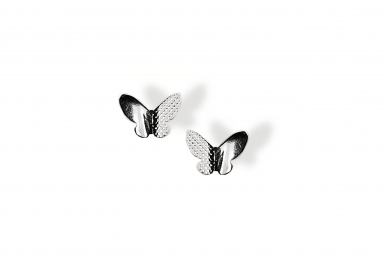 Silver earrings - Butterflies