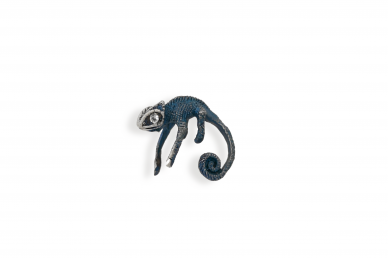 Silver ear cuffs - Chameleons 1