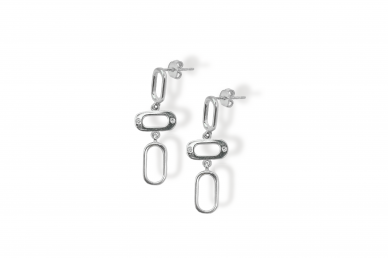 Silver earrings - Chain 1