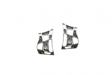 Silver clip on earrings 1