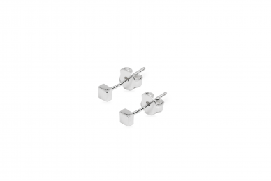 Silver earrings - Cubes 1