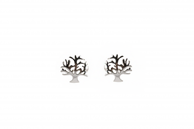 Silver earrings - Trees 1