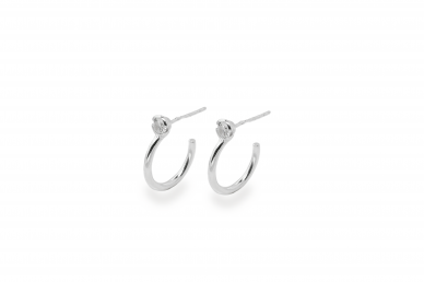 Silver earrings/ hoops