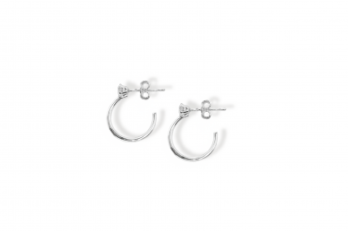 Silver earrings/ hoops 1