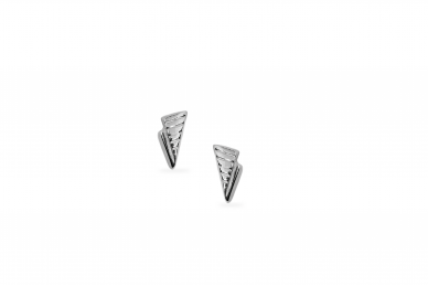 Silver earrings - Spikes