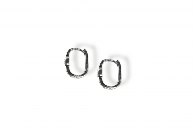 Silver earrings with Zircons 1