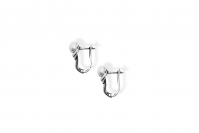 Silver earrings with Pearls - Drop