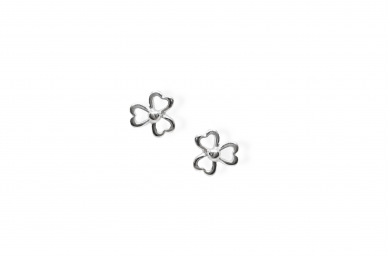 Silver earrings - Flowers