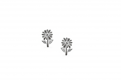 Silver earrings - Flowers