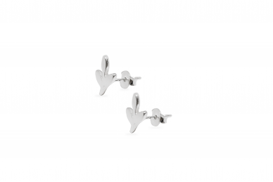 Silver earrings - Leaves 1