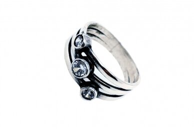 Sterling silver ring with Cubic Zirconia Z1542350400