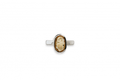 Silver ring with Citrine 1