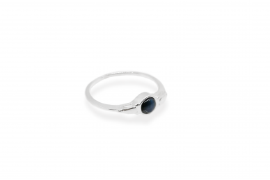 Silver ring with Cat eye 7