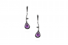 Exclusive earrings with Amethyst