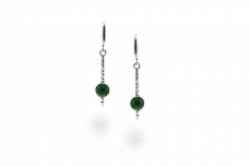 Exclusive earrings with Malchite