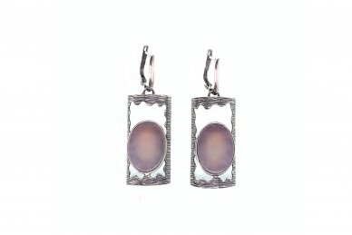 Earrings with Agate