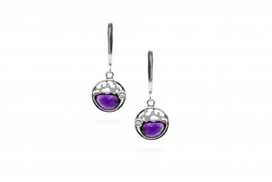 Exclusive earrings with Amethyst