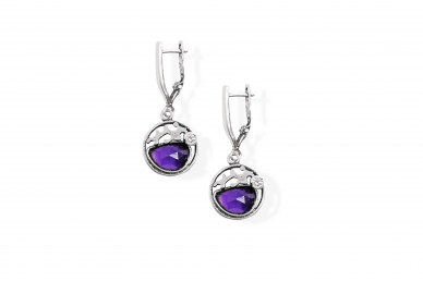 Exclusive earrings with Amethyst 1