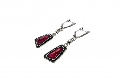 Exclusive earrings with Corundum  1