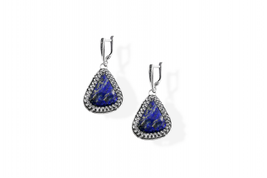 Exclusive earrings with Lazurite 1