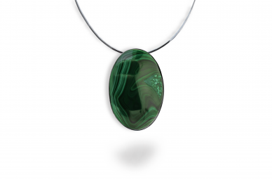 Exclusive solid pendant with Malachite