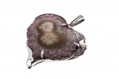 Exclusive brooch - Amethyst heart 1