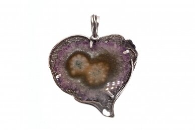 Exclusive brooch - Amethyst heart